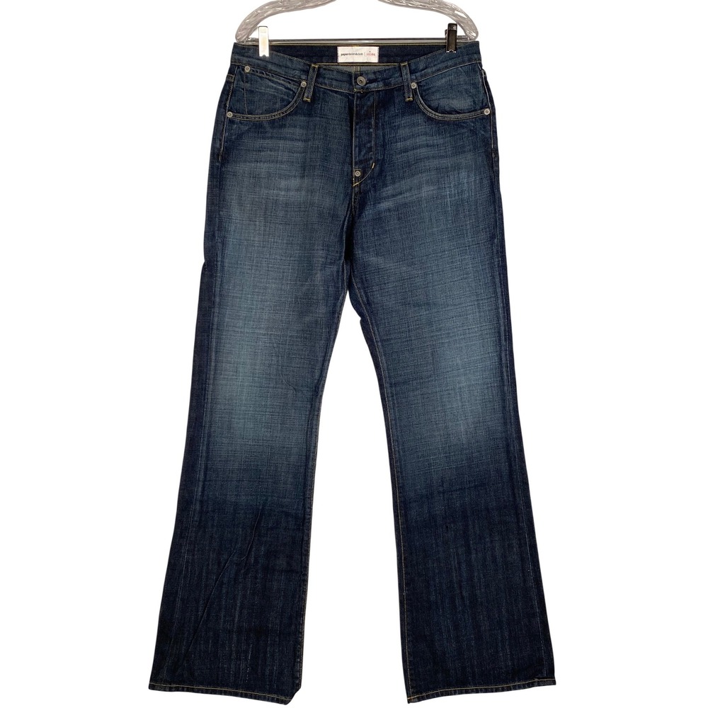 Paper Denim &‎ Cloth 34x35 Men's Jeans Vision Bootcut Dark Wash Size Made in USA
